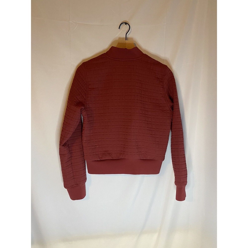 Lululemon Serene Travels Bomber  Reversible Jacket Chianti Maroon Size 6 - Picture 3 of 7